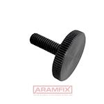 DIN 653 Knurled thumb screw low type M10x30mm Carbon Steel PLAIN METRIC Rounded