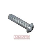 DIN 1476 Dowel Pins Round Head Full-Groove M2x5mm Class A1 PLAIN Stainless METRIC