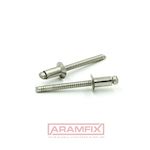 ISO 15984 Countersunk Head Blind Rivets 4x14mm Stainless A2 / Stainless A2 PLAIN METRIC Countersunk