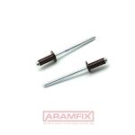 ISO 15983A Domed Head Blind Rivets 4x16mm Aluminium 3,5% MG / Steel RAL 8017 BROWN METRIC Domed