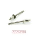 ISO 15983A Domed Head Blind Rivets 4.8x30mm Stainless A2 / Stainless A2 PLAIN METRIC Domed