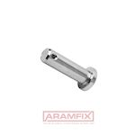 ISO 2341B Clevis Pin with head 16x130mm Grade 8.8 HDG [Hot Dip Galvanised]