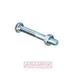 ISO 4016/4034 Hex Bolt with Shank M12x220mm Grade 4.8 Zinc Plated METRIC Partially Hex