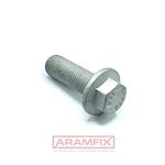 DIN 6921 Hex Bolt Flanged M6x50mm Grade 8.8 Zinc-Flake GEOMET 500A METRIC Partially Rounded