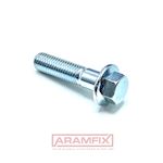 DIN 6921 Hex Bolt Flanged M6x30mm Grade 8.8 Zinc Plated METRIC Partially Hex