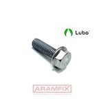 DIN 6921 Hex Bolt Flanged M8x20mm Class A2 LUBO Lubrication Hex METRIC Partially Rounded