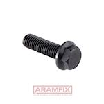 DIN 6921 Serrated Hex Bolt Flanged Serrated M12x30mm Grade 8.8 PLAIN External HEX METRIC Full Rounded