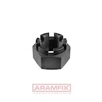 ISO 7035 Crown Hex Nuts M30-1.50 Class 17H PLAIN METRIC