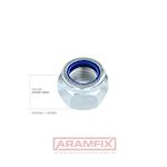 ISO 7040 Locknuts Nylon Insert M8 Class 8 Steel Zinc Plated METRIC Hex