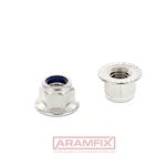 ISO 7043 Flange Locknuts M8 Class A2 Gleitmo 625 METRIC