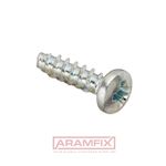 DIN 7516D Thread-Forming Screws for Metal 8x35mm Steel Zinc Plated Phillips METRIC Full Countersunk