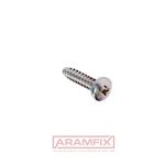 DIN 7981F Sheet Metal Screw 2.2x6.5mm Class A4 PLAIN Stainless Pozidriv PZ1 Full Rounded