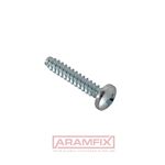 ISO 7050F Tapping Screw for Metal 3.5x13mm Carbon Steel Zinc Plated Phillips Full Flat