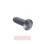 ISO 8746 Dowel Pins Round Head Full-Groove M3x5mm Steel PLAIN METRIC