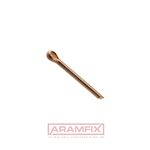 DIN 94 Split Pins 13x200mm Copper PLAIN Copper