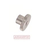 DIN 466 Knurled Nut M6 AISI 303 PLAIN Stainless METRIC Rounded