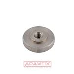 DIN 467 Knurled Nut M2.5 AISI 303 PLAIN Stainless METRIC Rounded