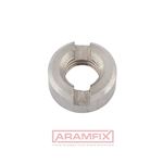 DIN 546 Slotted Round Nuts Standard Slotted Round M2.5 AISI 303 PLAIN Stainless METRIC