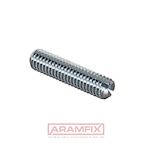 DIN 551 Set screw Cup-Point M10x40mm Grade 4.8 Zinc Plated Slotted METRIC Full Flat