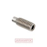 DIN 915 Set screw Extended-Tip M24x60mm Class A2 PLAIN Stainless Hex Socket 12 METRIC Full