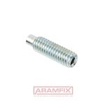 DIN 915 Set screw Extended-Tip M20x60mm 45 HV Steel Zinc Plated Hex METRIC Full