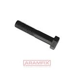 DIN 931 Hex Bolt with Shank M10x60mm Grade 8.8 Zinc Cr3+ Black Plated METRIC Partially Hex