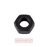 DIN 934 Hex Nuts M3 Class 6 Steel Zinc-Flake Black METRIC