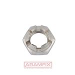 DIN 937 Crown Hex Nuts M12 Class A1 PLAIN Stainless METRIC