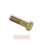 DIN 960 Hex Bolt with Shank M16-1.50x55mm Grade 10.9 Zinc Cr6+ Yellow Plated METRIC Partially Hex