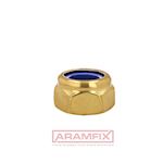 DIN 985 Locknuts Nylon Insert M4 Brass PLAIN Brass METRIC