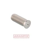 DIN ISO 13918 Welding Stud CD Type PT M8x20mm SUPER DUPLEX D8 (1.4410) PLAIN Stainless METRIC Partially