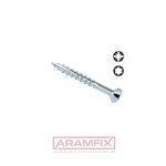 Chipboard serrated Point 17 flat Intended partially Flat Head Screws with Serrated Thread 8.0x160/80mm Carbon Steel Zinc Plated TORX T40 Partially Flat with Intended Ribs