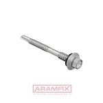 Ecoseal Ins Drilling Screws with fixed EPDM washer 14x3 1/4 Carbon Steel ECOSEAL 30K INCH Hex