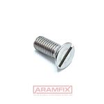 ISO 2009 Flat Head Countersunk M4x40mm Class A2-70 PLAIN Stainless Slotted METRIC Full Flat