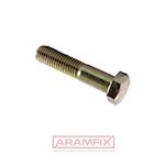 ISO 4014 Hex Bolt with Shank M12x65mm Grade 8.8 Zinc Cr6+ Yellow Plated METRIC Partially Hex