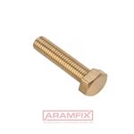 ISO 4017 Hex Bolt M10x25mm Brass PLAIN Stainless METRIC Full Hex