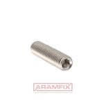 ISO 4029 Set screw Cup-Point M8x12mm Class A2 Gleitmo 625 Hex METRIC Full