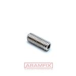 ISO 4029 Set screw Cup-Point 5.0x6mm Class A2 PLAIN Stainless Hex Socket 2,5 METRIC Full