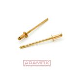 ISO 16852 Domed Head Blind Rivets 3.0x12mm Copper / Bronze PLAIN METRIC Domed