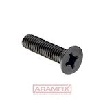 ISO 7046-2 Flat Head Countersunk M4x10mm Class A2 Black Phillips #1 METRIC Full Flat