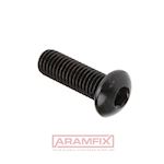 ISO 7380-1 Socket Button Head Screw M5x20mm Grade 8.8 EATHEN Black 360degree Blue nylon KLF patch Hex METRIC Full Button Head