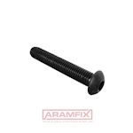 ISO 7380-1 Socket Button Head Screw M4x10mm Grade 10.9 Zinc Cr3+ Black Plated Hex METRIC Full Button Head