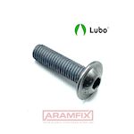 ISO 7380-2 Socket Button Head Screw with Flange M5x12mm Class A2 LUBO Lubrication Hex METRIC Full Button Head