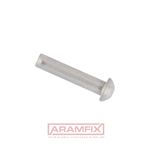 Round head Rivet 8x3mm Class A2 PLAIN Stainless METRIC