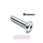 ISO 14583 Pan Head Screw M10x40mm BUMAX 88 EN1.4432 1.4436 1.4435 (316L Hi Mo) A4 PLAIN Stainless TORX T45 METRIC Full Rounded