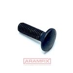 ISO 8677 Carriage Bolt M6x16mm Grade 4.8 Black Oxide METRIC Full Rounded