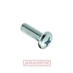 ISO 7049F Tapping Screw for Metal 3.9x13mm Carbon Steel Zinc Plated Phillips Full Rounded