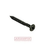 Drywall Fine counter screws fine counter thread 3.9x35mm Carbon Steel Black Phosphate Phillips #2 Full Bugle Head