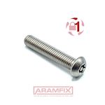 *ISO 7380-1 6-Lobe Pin Security Fastener 6-Lobe Pin M3x30mm Class A2 PLAIN Stainless T10 Drive METRIC Full Button Head