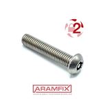 *ISO 7380-1 5-Lobe Pin Security Fastener 5-Lobe Pin M5x16mm Class A4-70 PLAIN Stainless F25 Drive METRIC Full Button Head